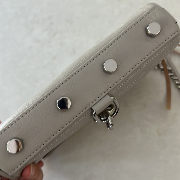 NWT Rebecca Minkoff Quilted Mini MAC Crossbody Bag Ash Grey - Picture 5 of 12